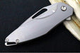 Koenig Mini Arius - Standard with Patterned Handle - Burnished Blade with Polished Flats - Silver Spacer & Satin Hardware (Gen 1) - Northwest Knives