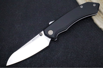 Tactile Turn Chupacabra Folder - Black Anodized Aluminum Handle / CPM-Magnacut Steel / Satin Finish / Drop Point Blade