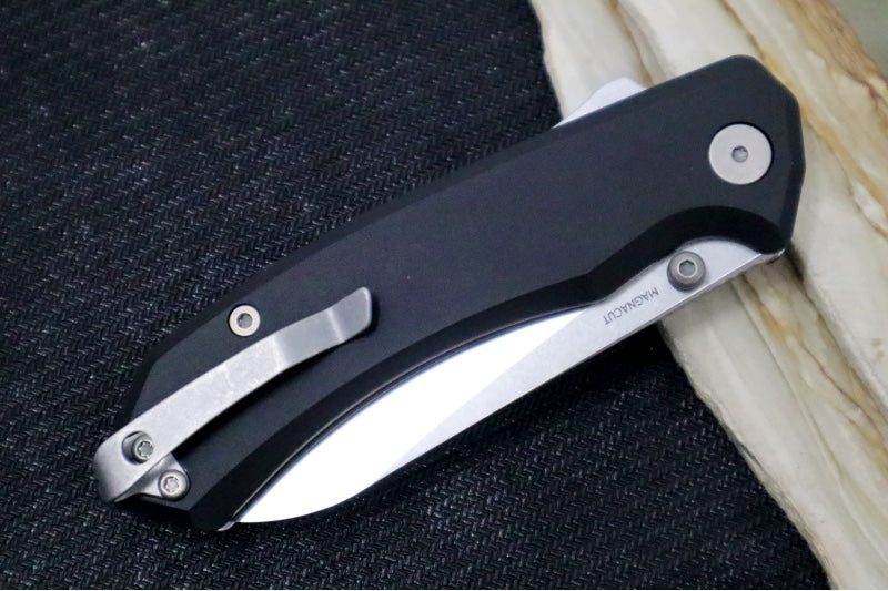 Tactile Turn Chupacabra Folder - Black Anodized Aluminum Handle / CPM-Magnacut Steel / Satin Finish / Drop Point Blade