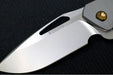 Koenig Mini Arius - Standard with Plexa Patterned Handle - Burnished Blade with Polished Flats - Bronzed Spacer & Bronzed Hardware (Gen 1) - Northwest Knives