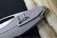Koenig Mini Arius - Standard with Plexa Patterned Handle - Burnished Blade with Polished Flats - Bronzed Spacer & Bronzed Hardware (Gen 1) - Northwest Knives