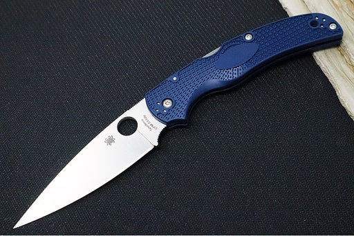 Garage Sale Spyderco Native Chief Lightweight - Drop Point Blade / CPM-S110V Steel / Satin Finish / Blue FRN Handle Scales C244PDBL - Northwest Knives