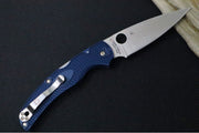 Garage Sale Spyderco Native Chief Lightweight - Drop Point Blade / CPM-S110V Steel / Satin Finish / Blue FRN Handle Scales C244PDBL - Northwest Knives
