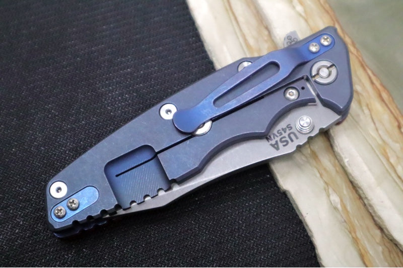 Rick Hinderer Knives Eklipse 3.5" - Spearpoint / Battle Blue Frame / Red G-10 / CPM-S45VN