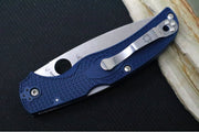 Garage Sale Spyderco Native Chief Lightweight - Drop Point Blade / CPM-S110V Steel / Satin Finish / Blue FRN Handle Scales C244PDBL - Northwest Knives