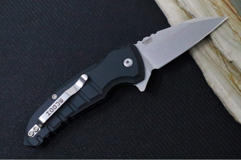 Garage Sale Hogue Knives X1 Microflip - Black Aluminum Handle / CPM-154 Blade / Wharncliffe Blade 24160 - Northwest Knives