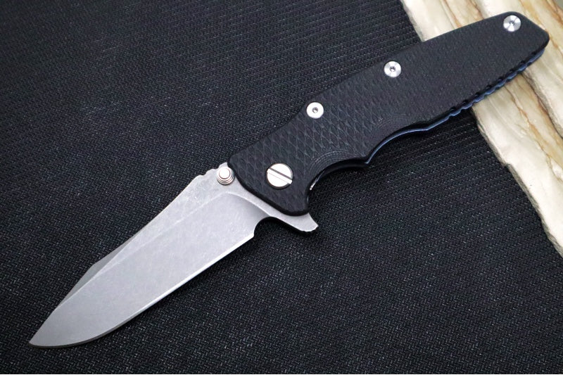 Rick Hinderer Knives Eklipse 3.5" - Spearpoint / Battle Blue Frame / Black G-10 / CPM-S45VN - Northwest Knives