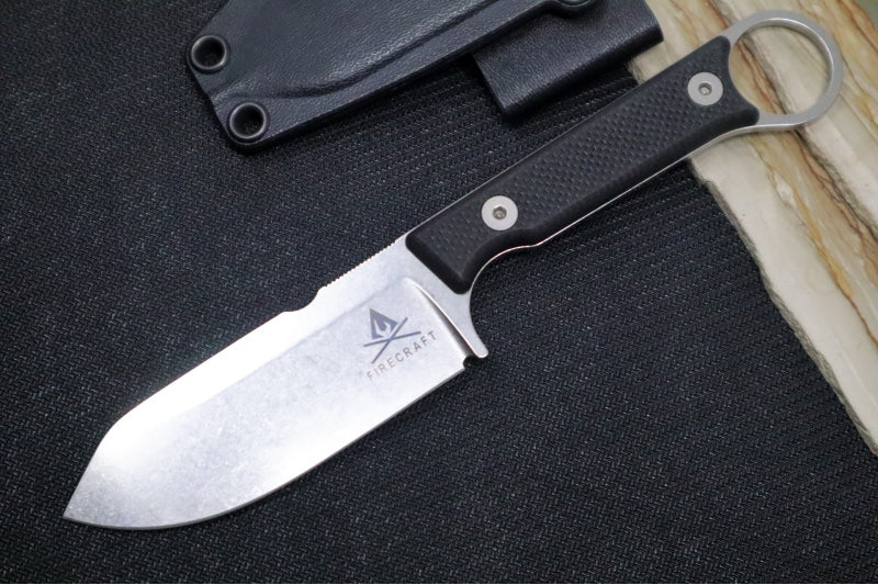 White River Knives 3.5" Firecraft Pro - Black G10 - Northwest Knives
