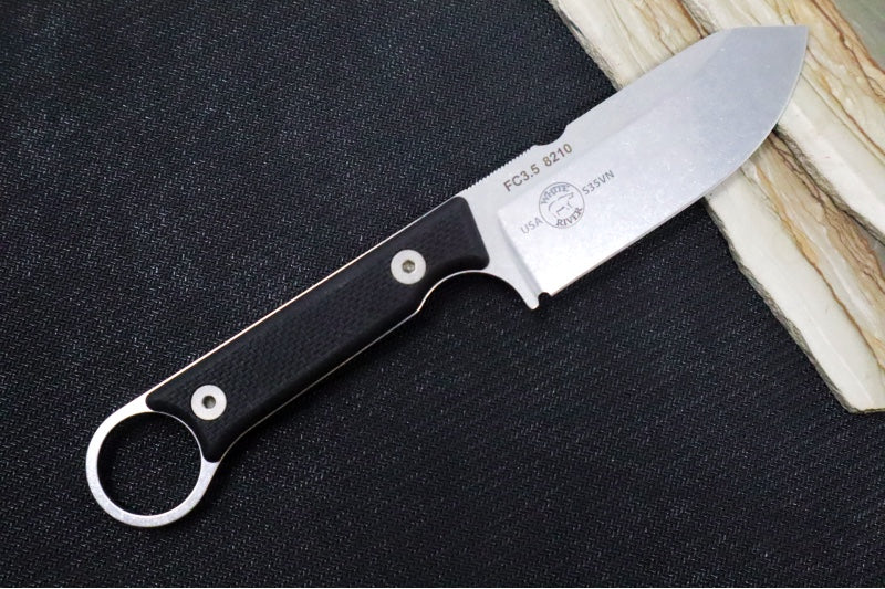 White River Knives 3.5" Firecraft Pro - Black G10 - Northwest Knives