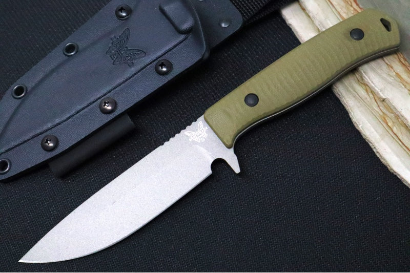 Garage Sale Benchmade 539GY Anonimus Fixed Blade - CPM-CruWear / Drop Point / OD Green G-10 Handle - Northwest Knives