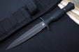 Garage Sale Spartan Blades Harsey Fixed Blade - Black Dagger Blade / Black Nylon Sheath SB49BKBKNLBK - Northwest Knives