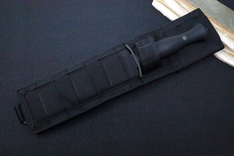 Garage Sale Spartan Blades Harsey Fixed Blade - Black Dagger Blade / Black Nylon Sheath SB49BKBKNLBK - Northwest Knives