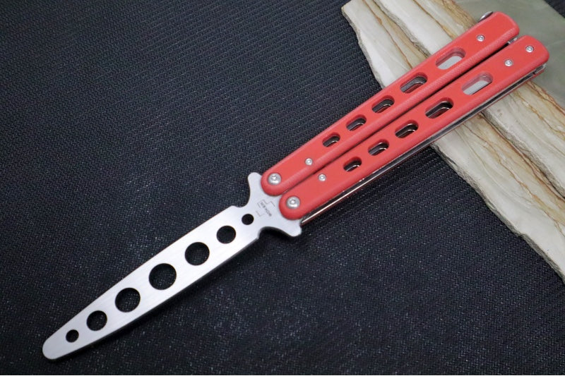 Boker Balisong Trainer - Stainless Steel Blade / Red G10 Handle 01BO712