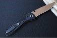 Garage Sale Benchmade 710FE-2401 SEVEN | TEN Limited Edition  - Recurve Drop Point Blade / CPM-Magnacut Steel / Black Anodized Aluminum Handle / FDE PVD Accents - Northwest Knives