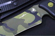 Microtech Arbiter Signature Series - Jungle Camo Finish / Double Edge Recurve Clip Point Blade / Milled Black G-10 Handle 104-1JUCS - Northwest Knives