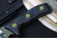 Microtech Arbiter Signature Series - Jungle Camo Finish / Double Edge Recurve Clip Point Blade / Milled Black G-10 Handle 104-1JUCS - Northwest Knives