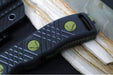 Microtech Arbiter Signature Series - Jungle Camo Finish / Double Edge Recurve Clip Point Blade / Milled Black G-10 Handle 104-1JUCS - Northwest Knives