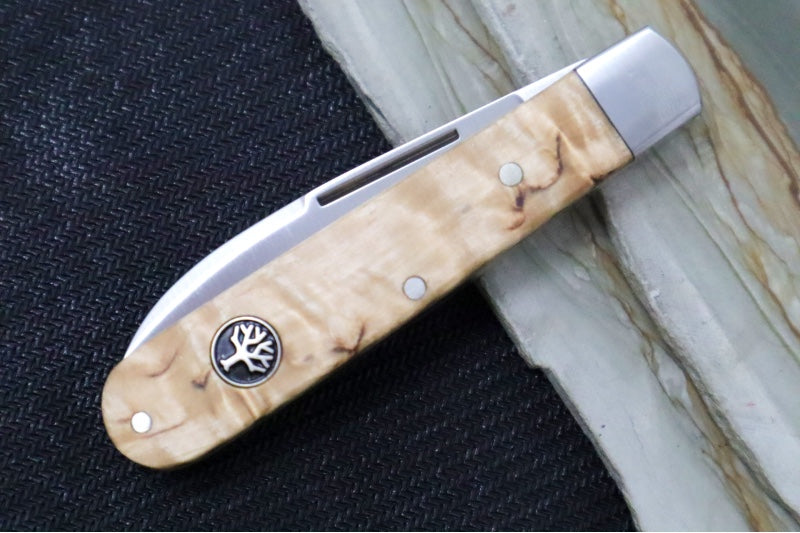 Boker Pocket deals Knife Barlow Prime Maser Birch