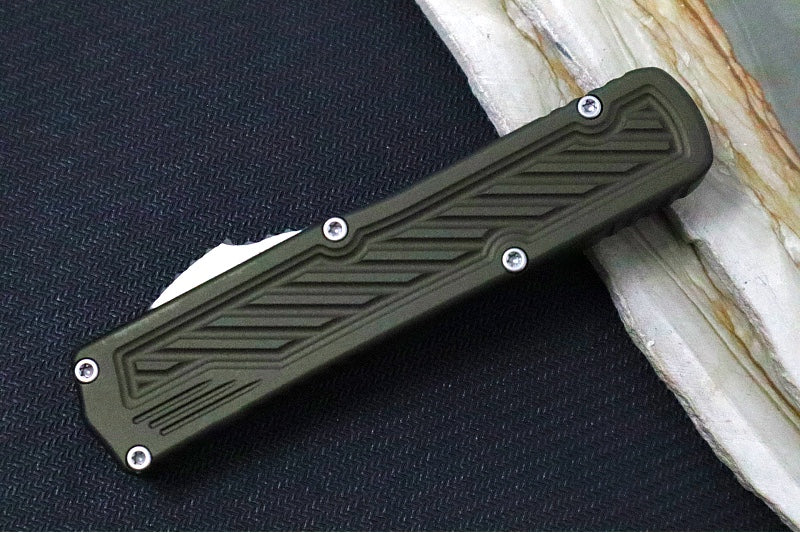 Guardian Tactical Scout OTF - OD Green Anodized Aluminum Handle / Stonewashed Single Edge Blade 148511 - Northwest Knives