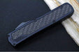 Guardian Tactical Scout OTF - Black Anodized Aluminum & Black Carbon Fiber Handle / Partial Serrated Dark Stonewashed Clip Point Blade 142612 - Northwest Knives
