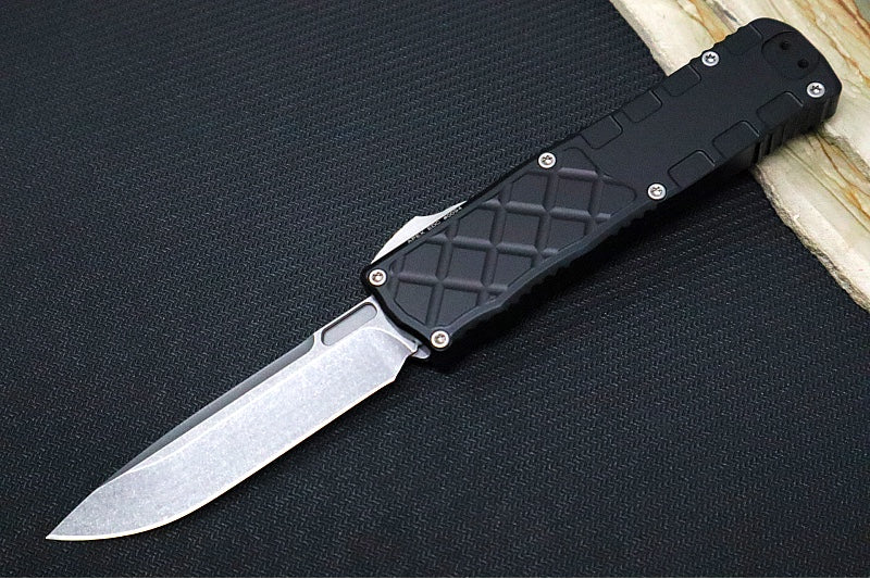 Guardian Tactical APEX EDC OTF - Black Anodized Aluminum / CPM-MagnaMax Steel / Stonewashed Finish / Single Edge Blade 16-3511 - Northwest Knives
