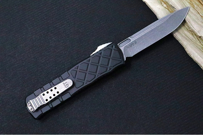 Guardian Tactical APEX EDC OTF - Black Anodized Aluminum / CPM-MagnaMax Steel / Stonewashed Finish / Single Edge Blade 16-3511 - Northwest Knives