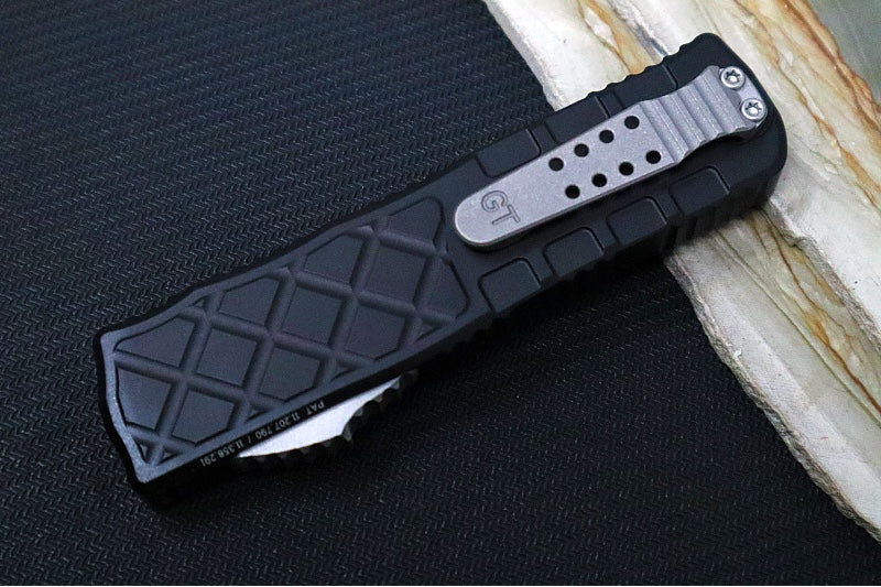 Guardian Tactical APEX EDC OTF - Black Anodized Aluminum / CPM-MagnaMax Steel / Stonewashed Finish / Single Edge Blade 16-3511 - Northwest Knives