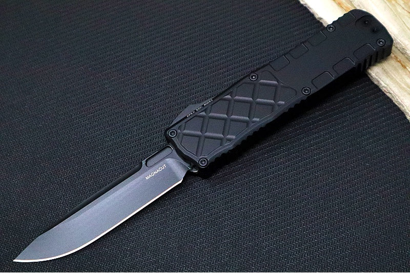 Guardian Tactical APEX EDC OTF - Black Anodized Aluminum / CPM-MagnaMax Steel / Black Tactical Finish / Single Edge Blade 16-3111 - Northwest Knives