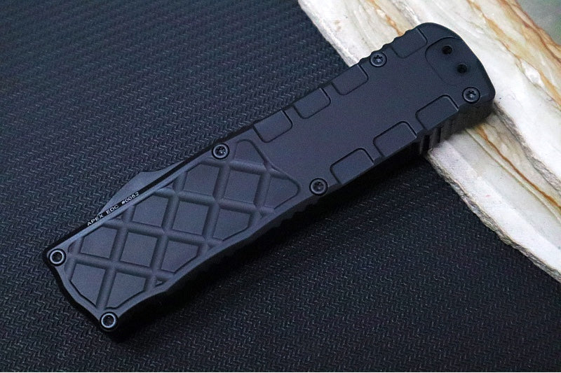 Guardian Tactical APEX EDC OTF - Black Anodized Aluminum / CPM-MagnaMax Steel / Black Tactical Finish / Single Edge Blade 16-3111 - Northwest Knives