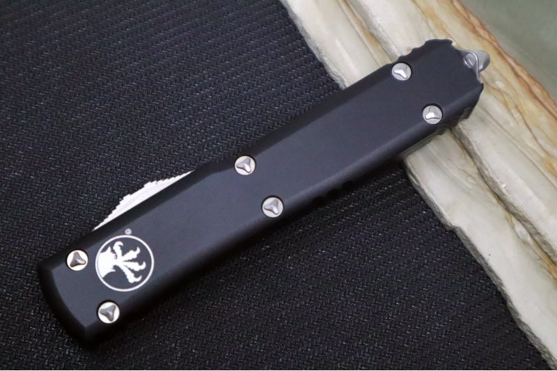 Microtech Ultratech OTF - Single Edge / Satin Partial Serrated Blade - 121-11