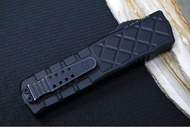 Guardian Tactical APEX EDC OTF - Black Anodized Aluminum / CPM-MagnaMax Steel / Dark Stonewash Finish / Single Edge Blade 16-3611 - Northwest Knives
