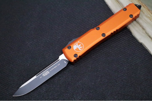 Microtech Ultratech OTF - Single Edge / Black Blade / Orange Body 121-1OR