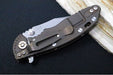 Rick Hinderer Knives XM-18 3.0" - Bowie Blade / Stonewashed Finish / CPM-20CV / Red G-10 & Battle Bronze Titanium Handle - Northwest Knives