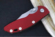 Rick Hinderer Knives XM-18 3.0" Nonflipper - Bowie Blade / Stonewashed Finish / CPM-20CV / Red G-10 & Battle Bronze Titanium Handle (Copy) - Northwest Knives