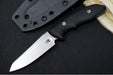 Rick Hinderer Knives Flashpoint Fixed Blade -  Stonewash Finish / CPM-Magnacut Steel / Black G-10 Handle / Black Kydex Sheath - Northwest Knives