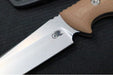 Rick Hinderer Knives Flashpoint Fixed Blade - Stonewashed Finish / CPM-Magnacut Steel / FDE G-10 Handle / Black Kydex Sheath - Northwest Knives