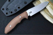 Rick Hinderer Knives Flashpoint Fixed Blade - Stonewashed Finish / CPM-Magnacut Steel / FDE G-10 Handle / Black Kydex Sheath - Northwest Knives