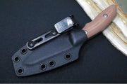 Rick Hinderer Knives Flashpoint Fixed Blade - Stonewashed Finish / CPM-Magnacut Steel / FDE G-10 Handle / Black Kydex Sheath - Northwest Knives