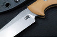 Rick Hinderer Knives Flashpoint Fixed Blade - Stonewashed Finish / CPM-Magnacut Steel / Coyote Tan G-10 Handle / Black Kydex Sheath - Northwest Knives