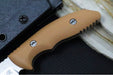 Rick Hinderer Knives Flashpoint Fixed Blade - Stonewashed Finish / CPM-Magnacut Steel / Coyote Tan G-10 Handle / Black Kydex Sheath - Northwest Knives