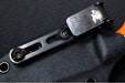Rick Hinderer Knives Flashpoint Fixed Blade - Stonewashed Finish / CPM-Magnacut Steel / Orange G-10 Handle / Black Kydex Sheath - Northwest Knives