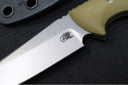 Rick Hinderer Knives Flashpoint Fixed Blade - Stonewashed Finish / CPM-Magnacut Steel / OD Green G-10 Handle / Black Kydex Sheath - Northwest Knives