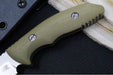 Rick Hinderer Knives Flashpoint Fixed Blade - Stonewashed Finish / CPM-Magnacut Steel / OD Green G-10 Handle / Black Kydex Sheath - Northwest Knives