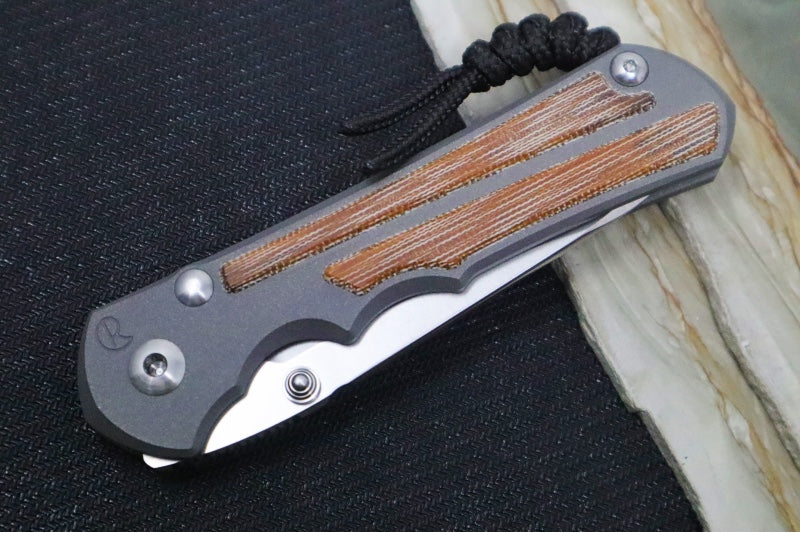 Chris Reeve Knives Large Inkosi - Insingo Blade / Natural Micarta Inlay / CPM-Magnacut Steel LIN-1030