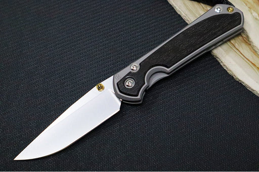 Chris Reeve Knives Small Sebenza 31 - Drop Point Blade in CPM-Magnacut / Bog Oak Inlay (A1) S31-1100 - Northwest Knives