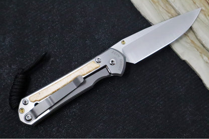 Chris Reeve Knives Small Sebenza 31 - CPM-Magnacut Steel / Polished Drop Point / Box Elder Inlay (A2)