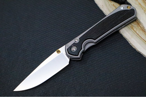 Chris Reeve Knives Small Sebenza 31 - Drop Point Blade in CPM-Magnacut / Bog Oak Inlay (A2) S31-1100 - Northwest Knives