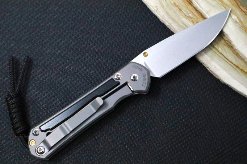 Chris Reeve Knives Small Sebenza 31 - Drop Point Blade in CPM-Magnacut / Bog Oak Inlay (A2) S31-1100 - Northwest Knives