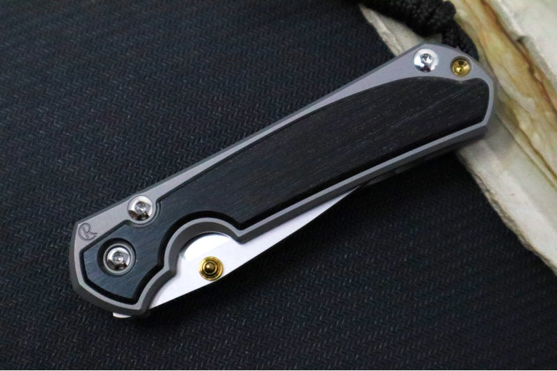 Chris Reeve Knives Small Sebenza 31 - Drop Point Blade in CPM-Magnacut / Bog Oak Inlay (A2) S31-1100 - Northwest Knives