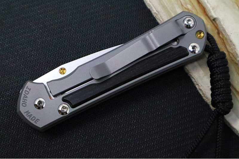 Chris Reeve Knives Small Sebenza 31 - Drop Point Blade in CPM-Magnacut / Bog Oak Inlay (A2) S31-1100 - Northwest Knives
